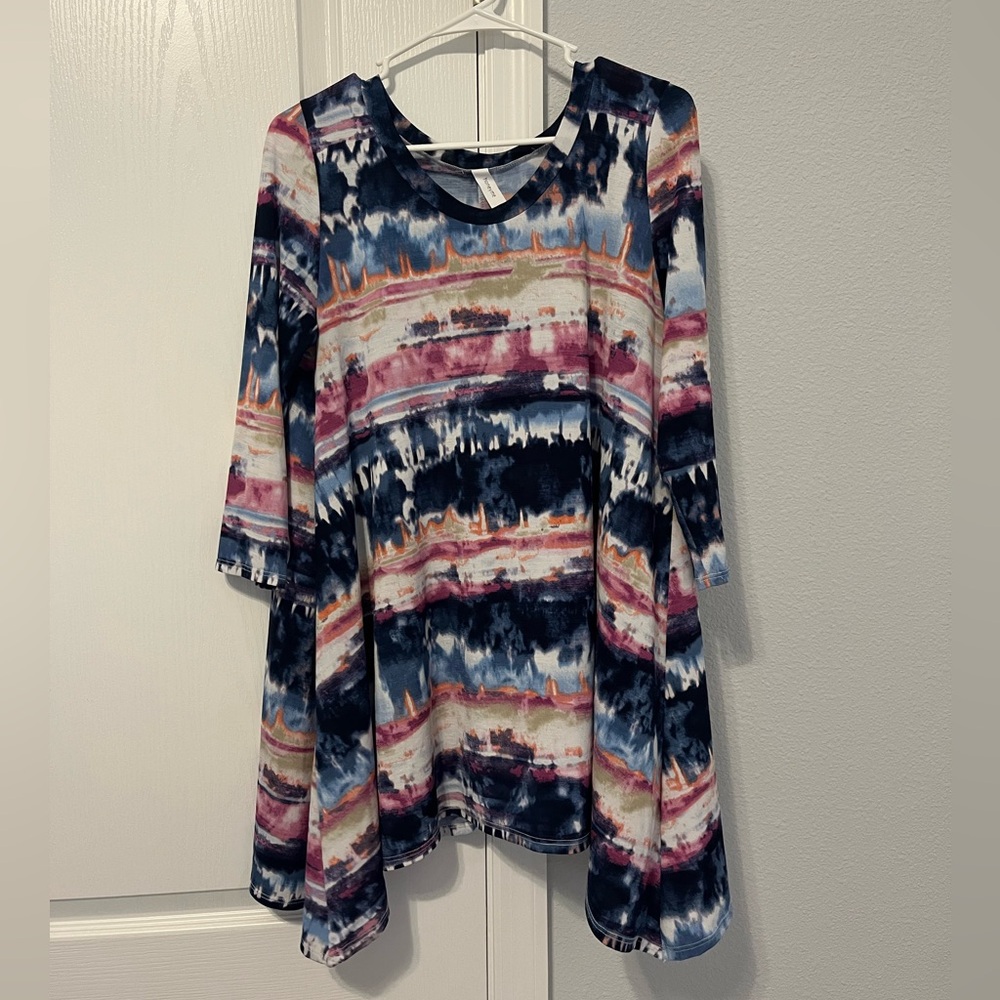 Honeyme Multi Colored Dress Stretchy Size M